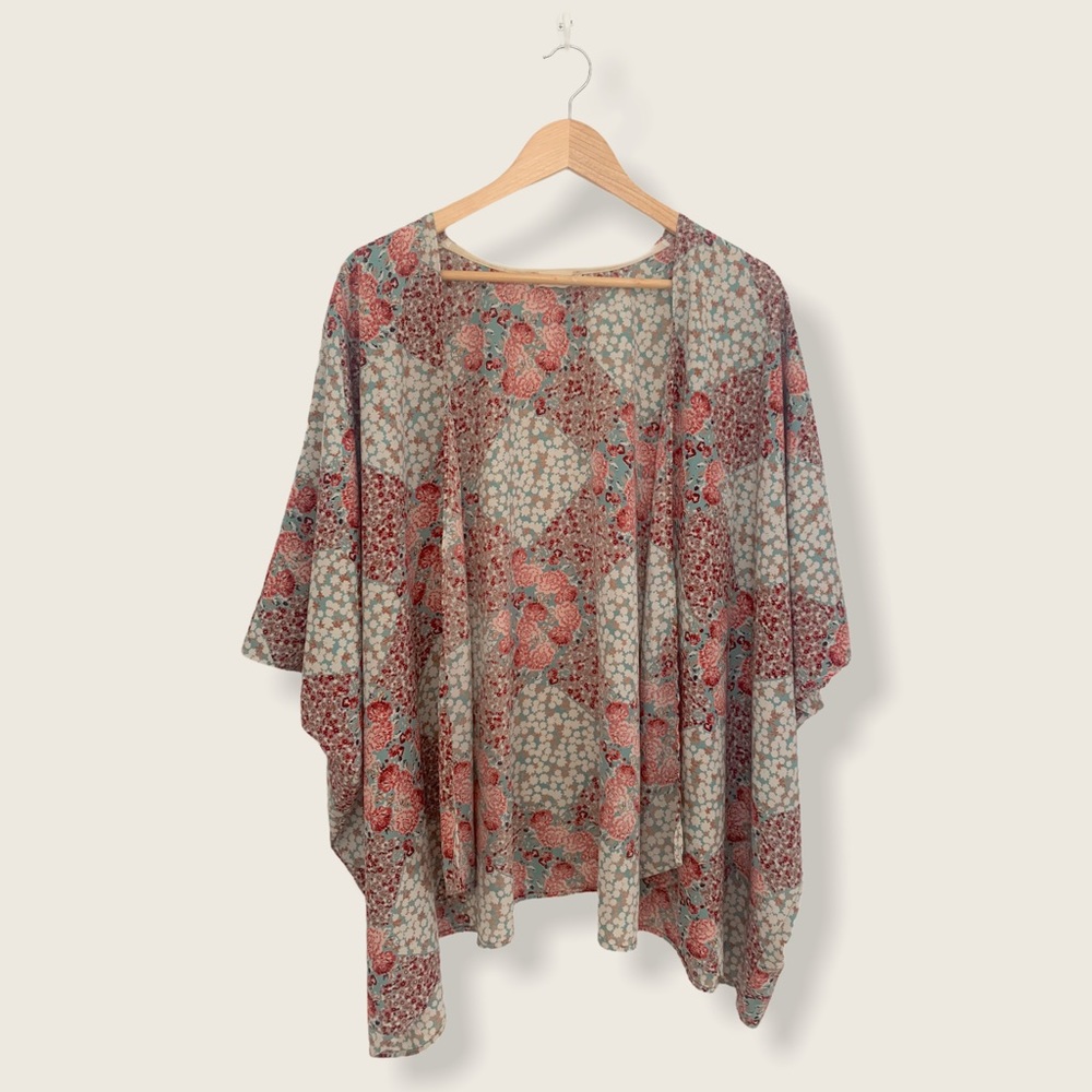 Altar'd State Boho Open Wrap Floral Kimono Cardigan | Women’s Size Medium